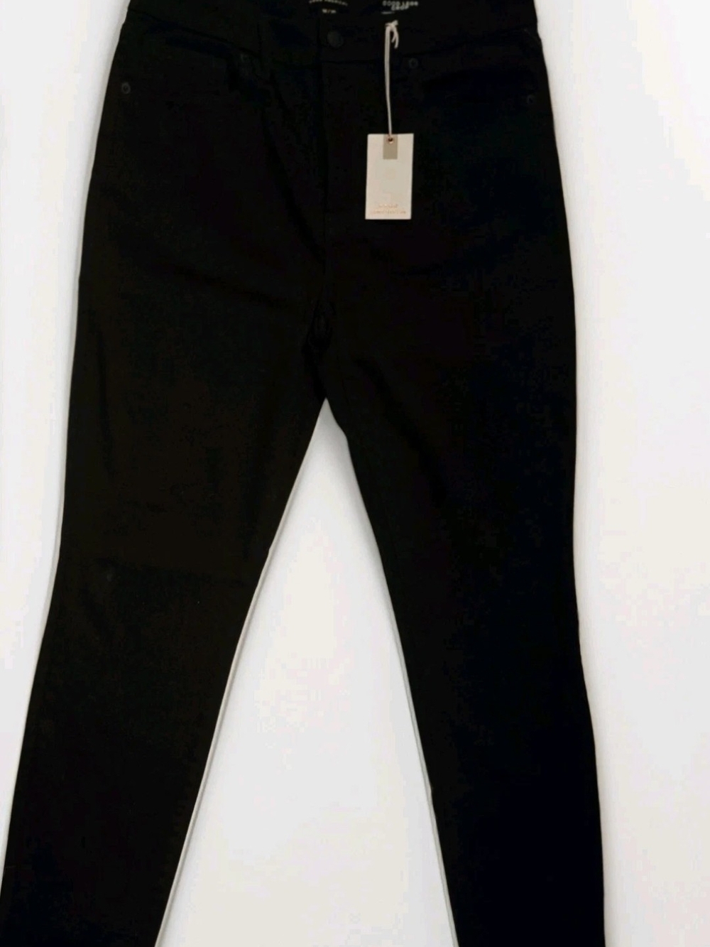 NWT Good American Good Leg Crop Jeans-Black-High Rise-Size 12/31